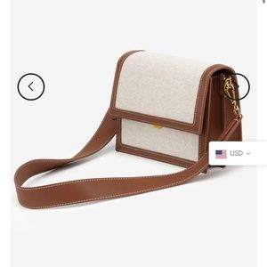 JW PEI Brown and Cream Crossbody Bag